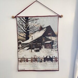 Cocoa at the Copperfields Wall Hanging‎ Tapestry w/ Wood Rod by Charles Wysocki
